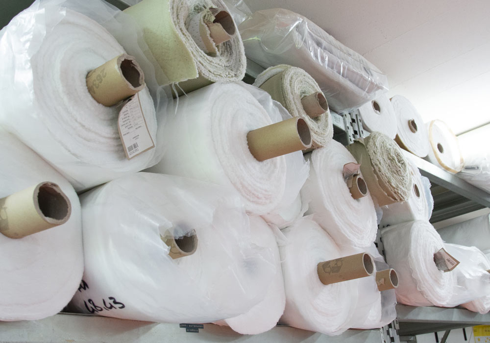 rotoli di tessuti per fodere dei materassi